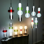 Crystal cluster floor lamp beside a window with daylight