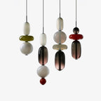 Single glass jar pendant light with black ceiling mount