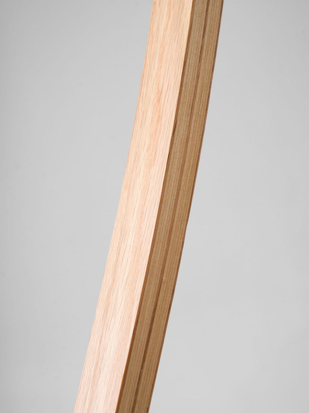 Floor Lamp, Caprani Beechwood & Linen Shade, E26/E27, Plug-In