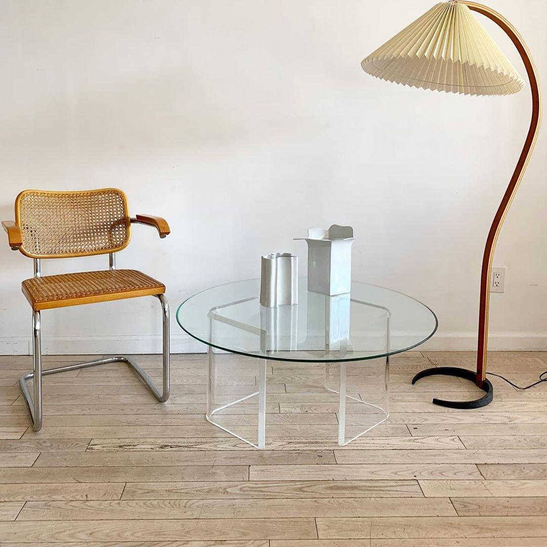 Floor Lamp, Caprani Beechwood & Linen Shade, E26/E27, Plug-In