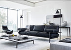 Captain Flint Floor Lamp, Carrara Marble Base, Spinning Opal Cone, E26/E27