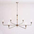 Candle chandelier arm and bulb holder detail