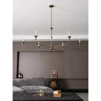 Candle chandelier arm and central column detail