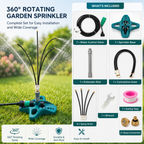 Outdoor Misting System for Patio and Garden, Portable No-Tool Cooling Kit