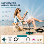 Outdoor Misting System for Patio and Garden, Portable No-Tool Cooling Kit