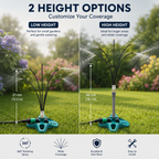 Outdoor Misting System for Patio and Garden, Portable No-Tool Cooling Kit