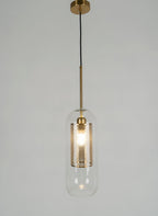 Pendant Light, Chiswick Glass, Copper Silver Black, E27 Cluster