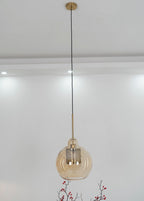 Pendant Light, Chiswick Glass, Copper Silver Black, E27 Cluster