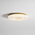 Cimona flush mount ceiling light shown close to the ceiling