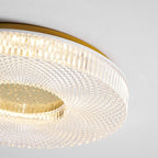 Cimona Flush Mount Ceiling Light, Dual-Layer Disc, LED, Gold or White