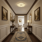 Cimona flush mount ceiling light inner disc and outer ring