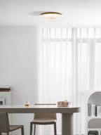 Cimona Flush Mount Ceiling Light, Dual-Layer Disc, LED, Gold or White