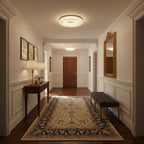 Cimona flush mount ceiling light with soft acrylic glow
