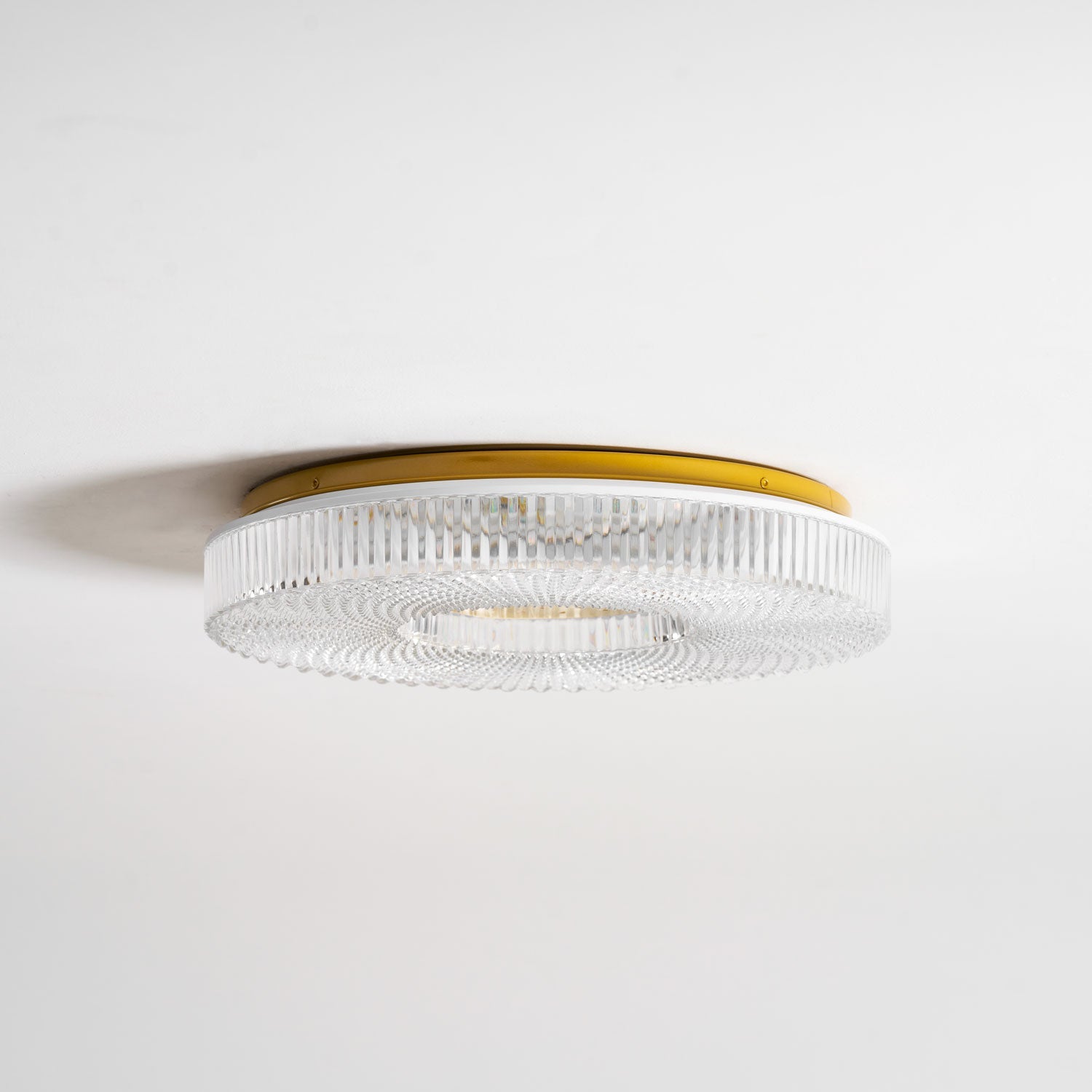 Cimona flush mount ceiling light with halo ring effect