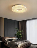 Cimona flush mount ceiling light mounted in a modern room