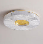 Cimona Flush Mount Ceiling Light, Dual-Layer Disc, LED, Gold or White