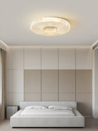 Cimona flush mount ceiling light even downlight in a bedroom