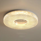 Cimona flush mount ceiling light in a clean white finish