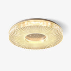 Cimona Flush Mount Ceiling Light, Dual-Layer Disc, LED, Gold or White