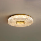 Cimona flush mount ceiling light with dual-layer disc design