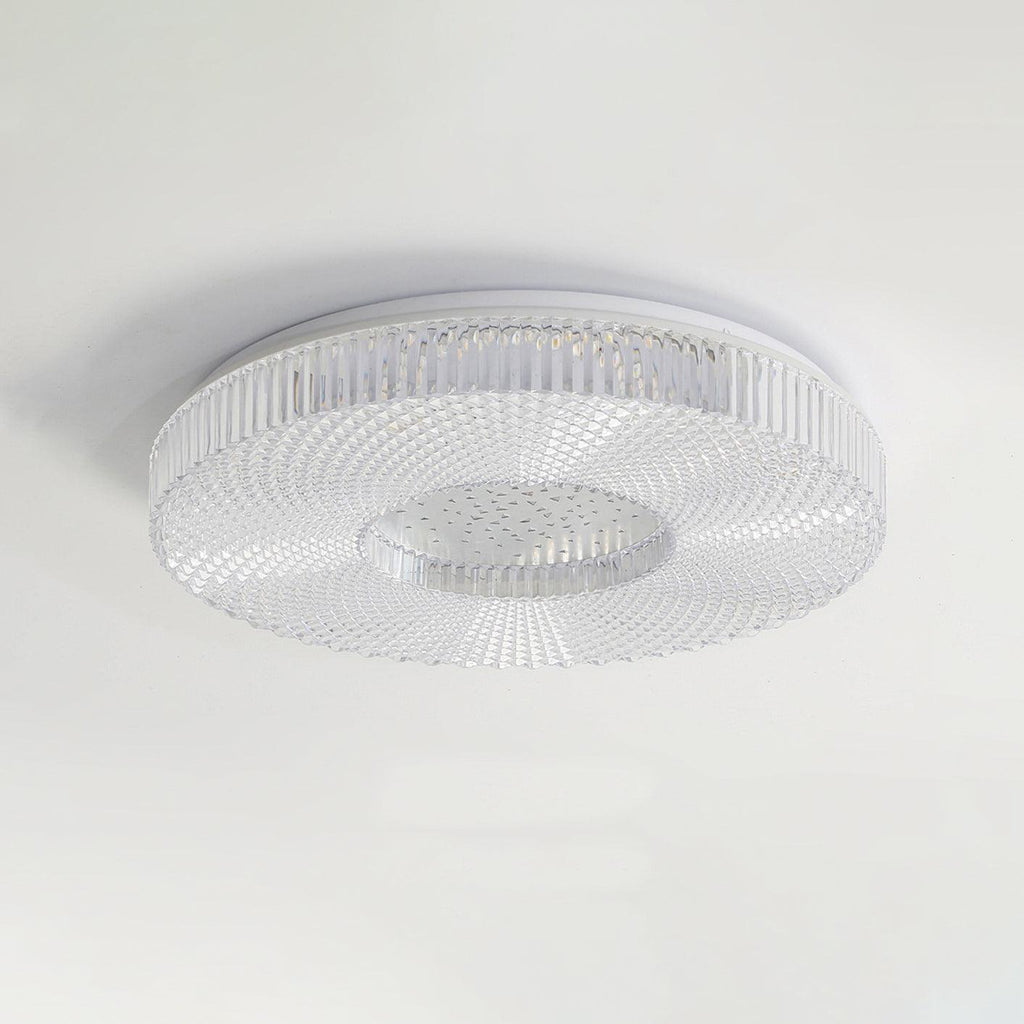 Cimona flush mount ceiling light shown with size reference
