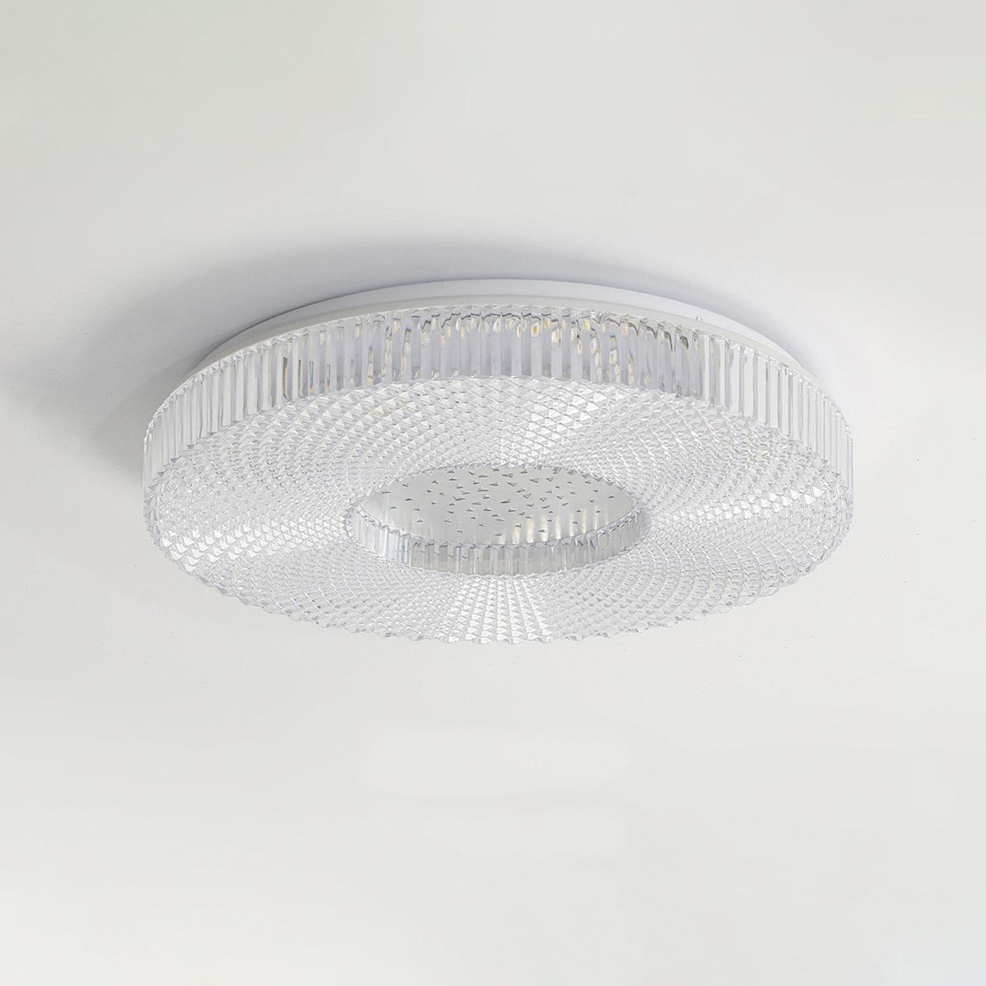 Cimona flush mount ceiling light shown with size reference