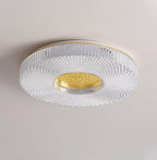 Cimona Flush Mount Ceiling Light, Dual-Layer Disc, LED, Gold or White