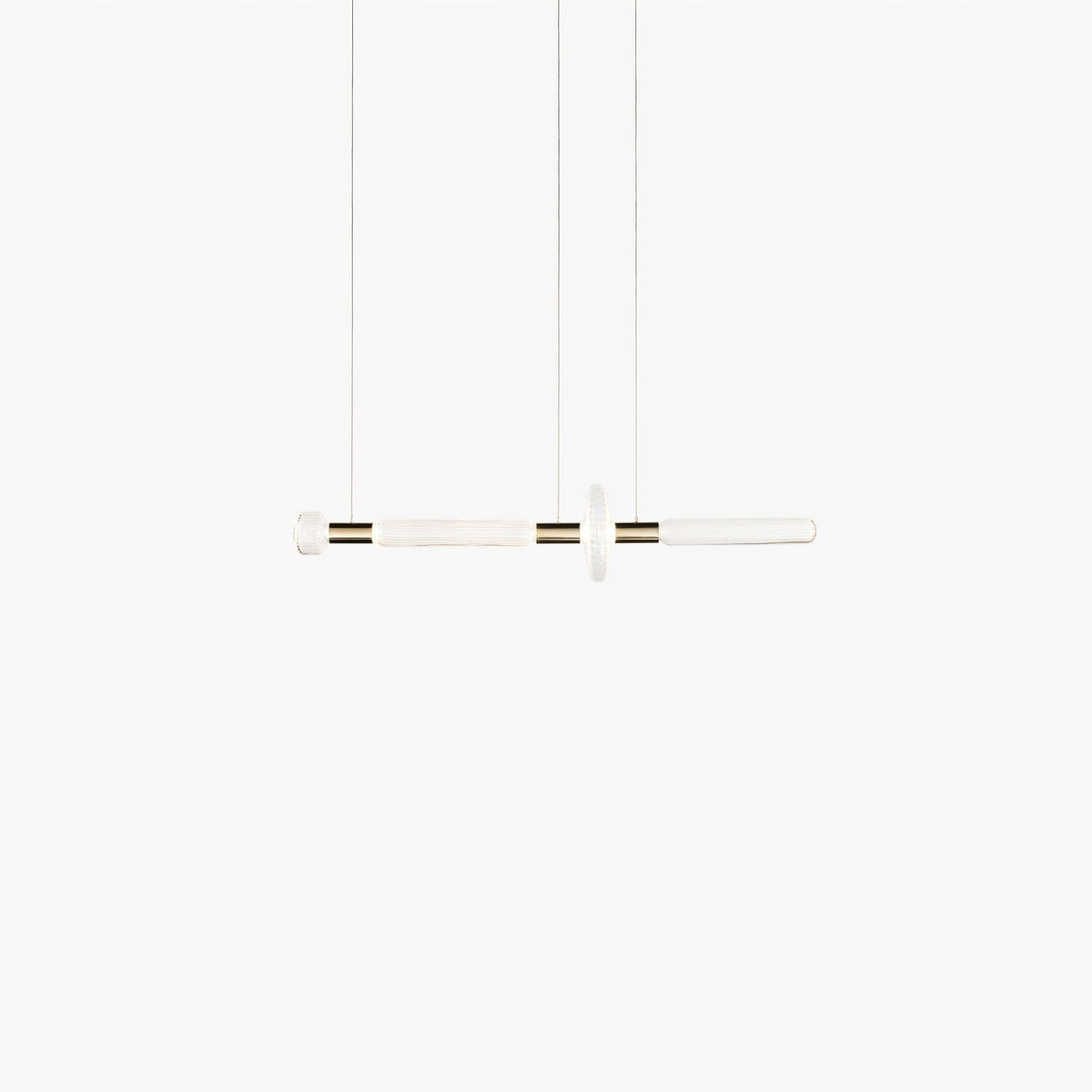 Pale and slender, this Clérachic pendant's small bar shows faintly on a light backdrop.