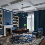 Cirkus chandelier with movable U-heads in a styled interior
