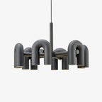 Cirkus Chandelier, integreret LED, bevægelige U-hoveder, lineær eller cirkulær