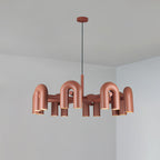 Cirkus chandelier with adjustable U-heads pointing outward