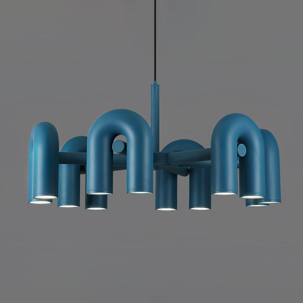 Cirkus chandelier shown as a sculptural ceiling centrepiece