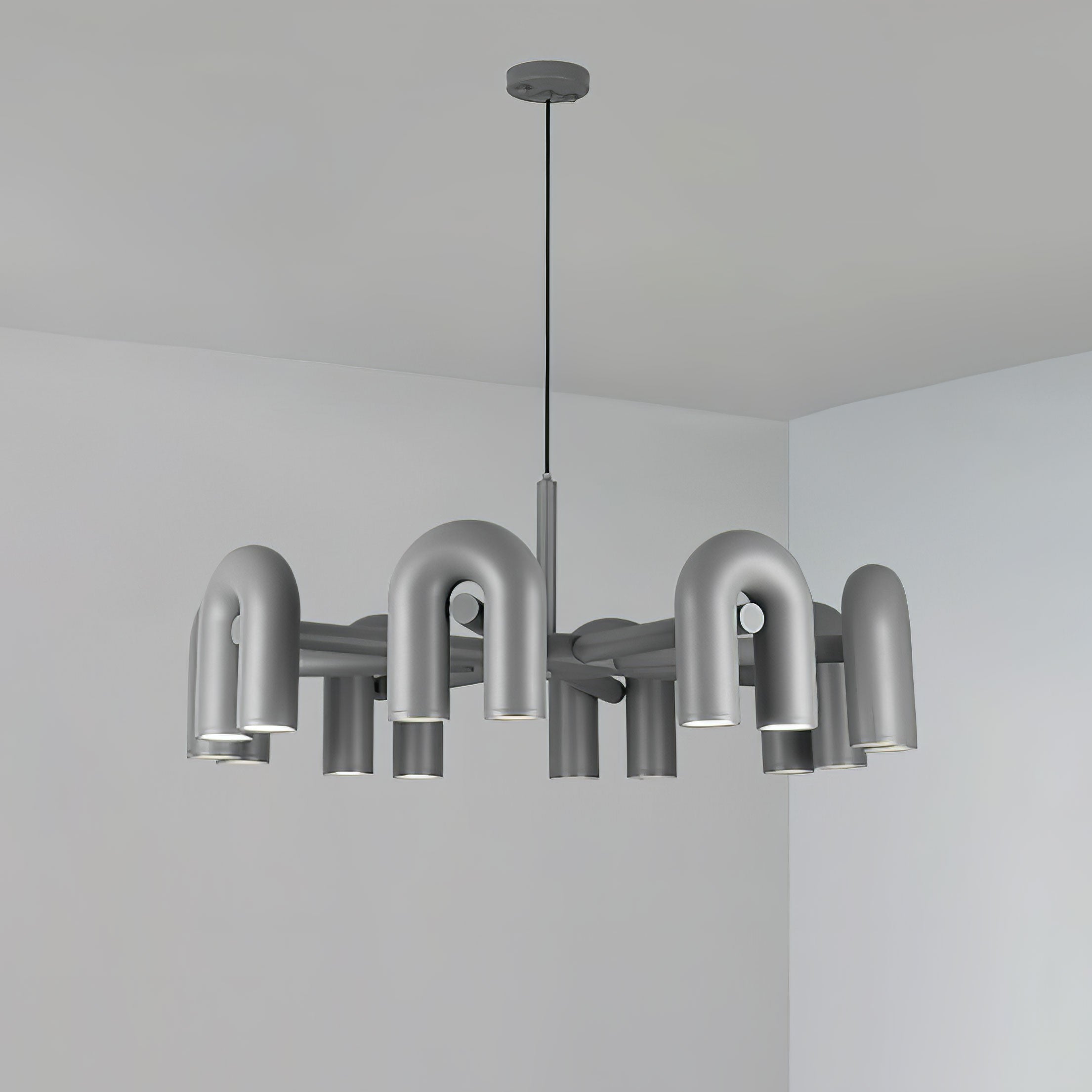 Cirkus chandelier multiple U-heads forming a ring