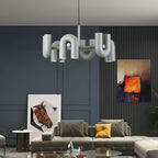 Cirkus Chandelier, integreret LED, bevægelige U-hoveder, lineær eller cirkulær