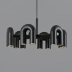 Cirkus Chandelier, integreret LED, bevægelige U-hoveder, lineær eller cirkulær