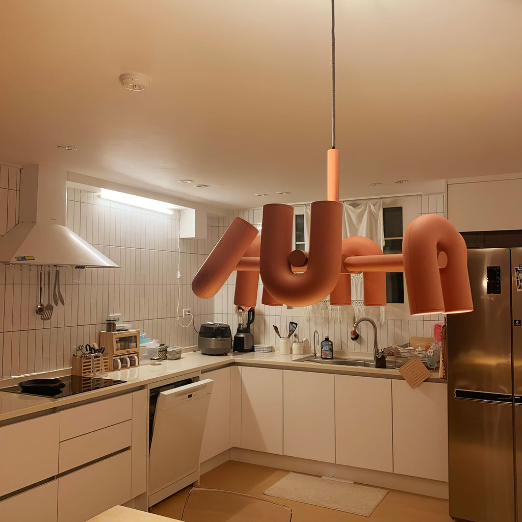 Cirkus Chandelier, integreret LED, bevægelige U-hoveder, lineær eller cirkulær