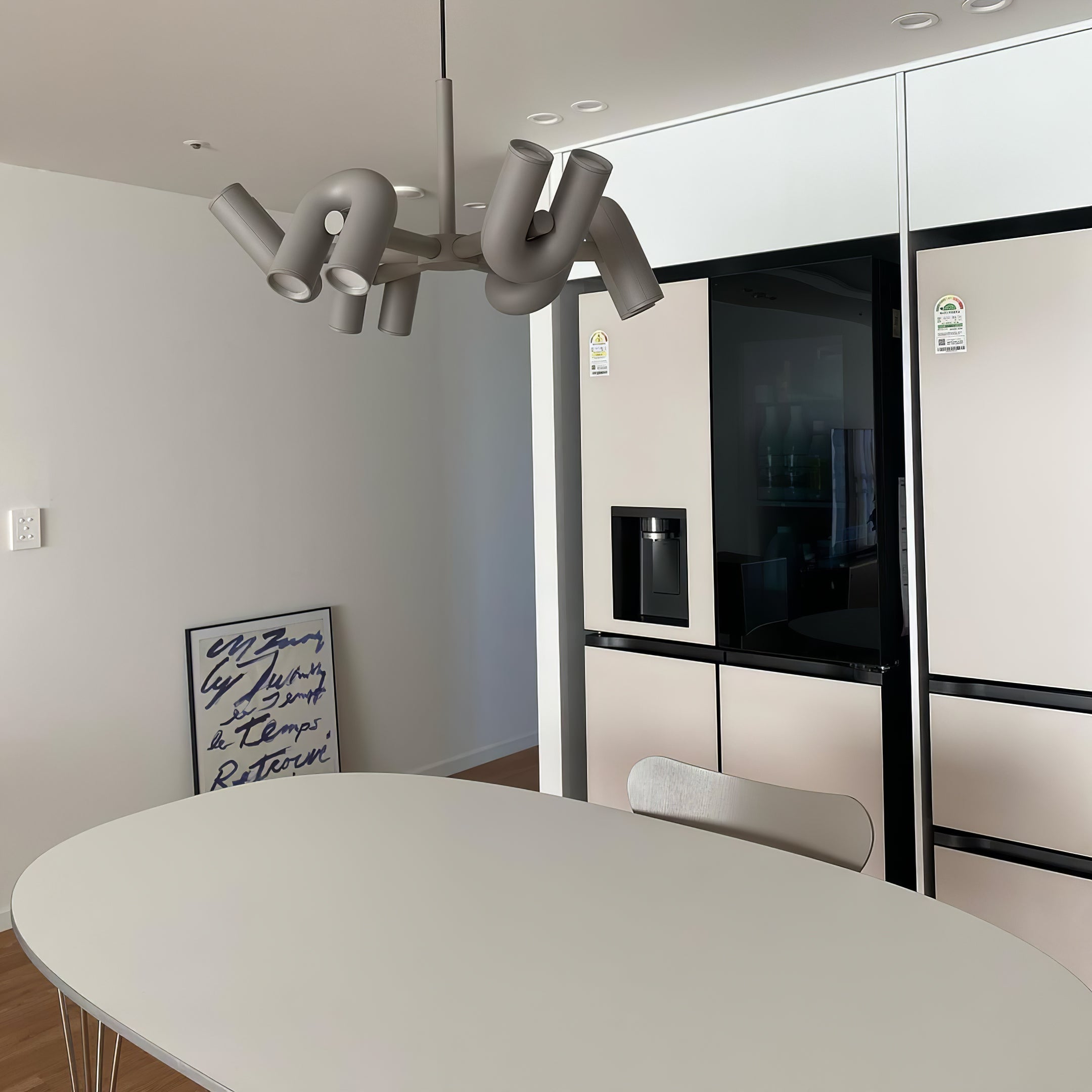 Cirkus Chandelier, integreret LED, bevægelige U-hoveder, lineær eller cirkulær