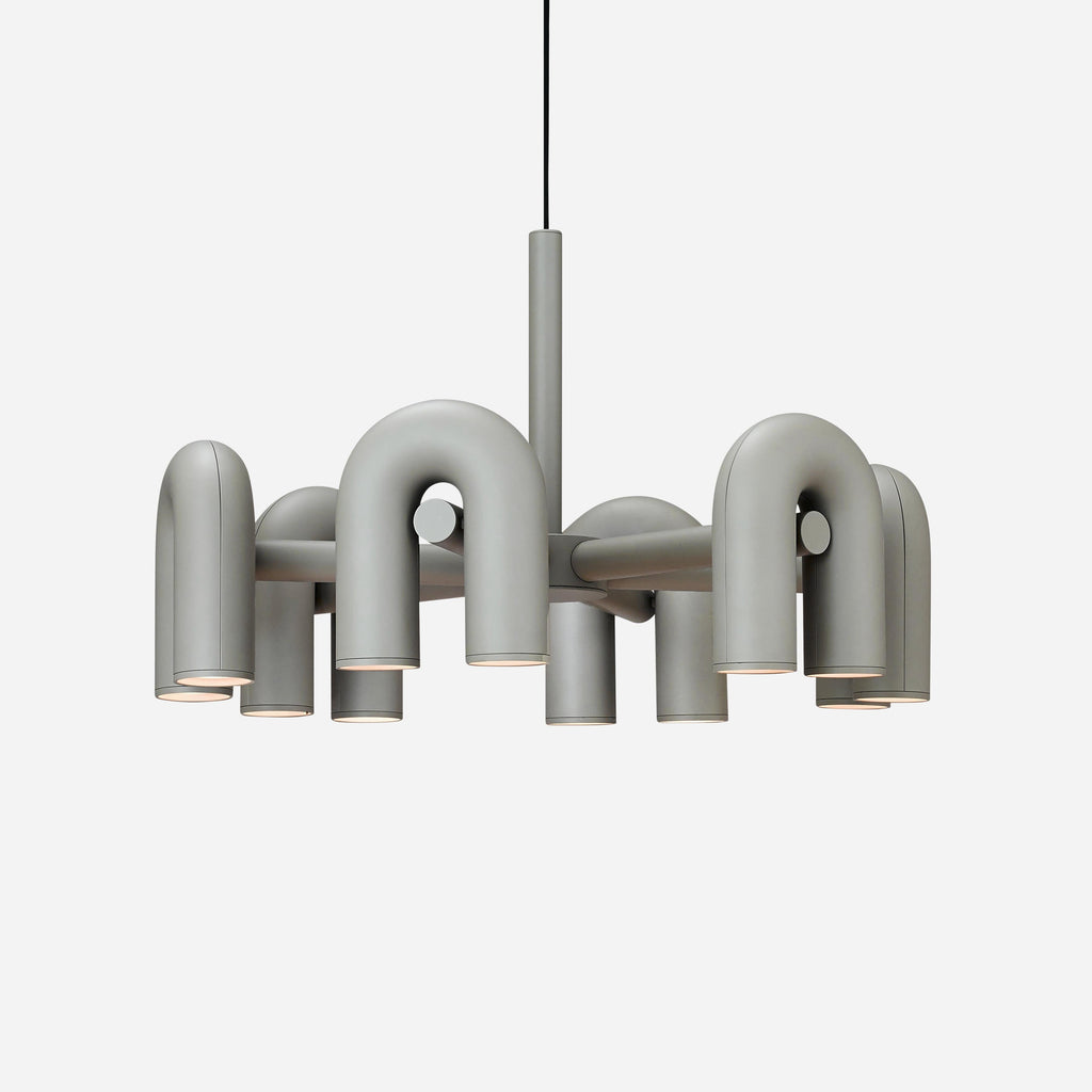 Cirkus Chandelier, integreret LED, bevægelige U-hoveder, lineær eller cirkulær