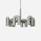 Cirkus Chandelier, integreret LED, bevægelige U-hoveder, lineær eller cirkulær