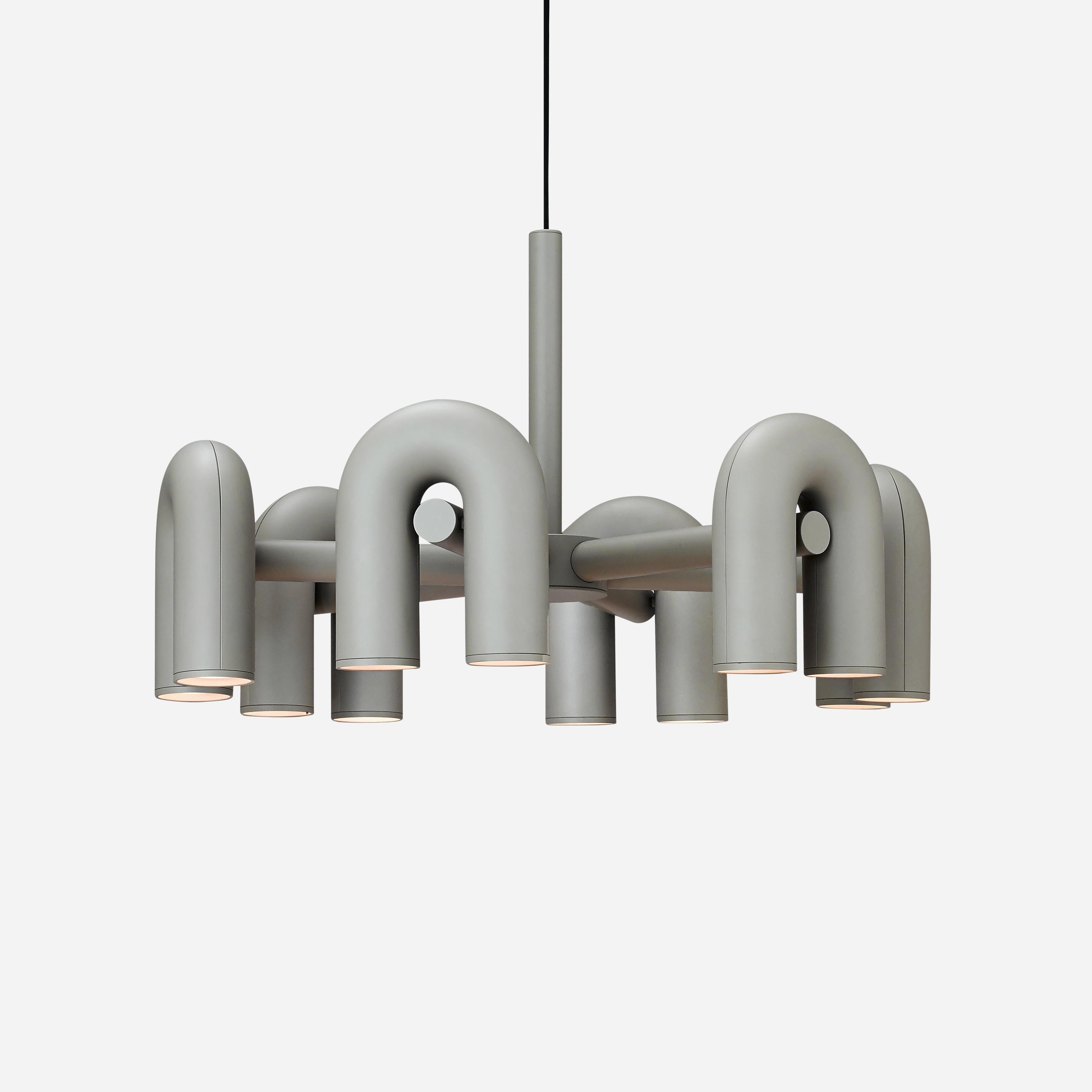 Cirkus Chandelier, integreret LED, bevægelige U-hoveder, lineær eller cirkulær