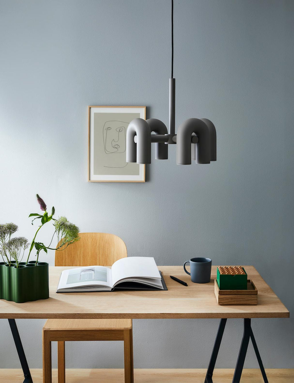 Cirkus Chandelier, integreret LED, bevægelige U-hoveder, lineær eller cirkulær