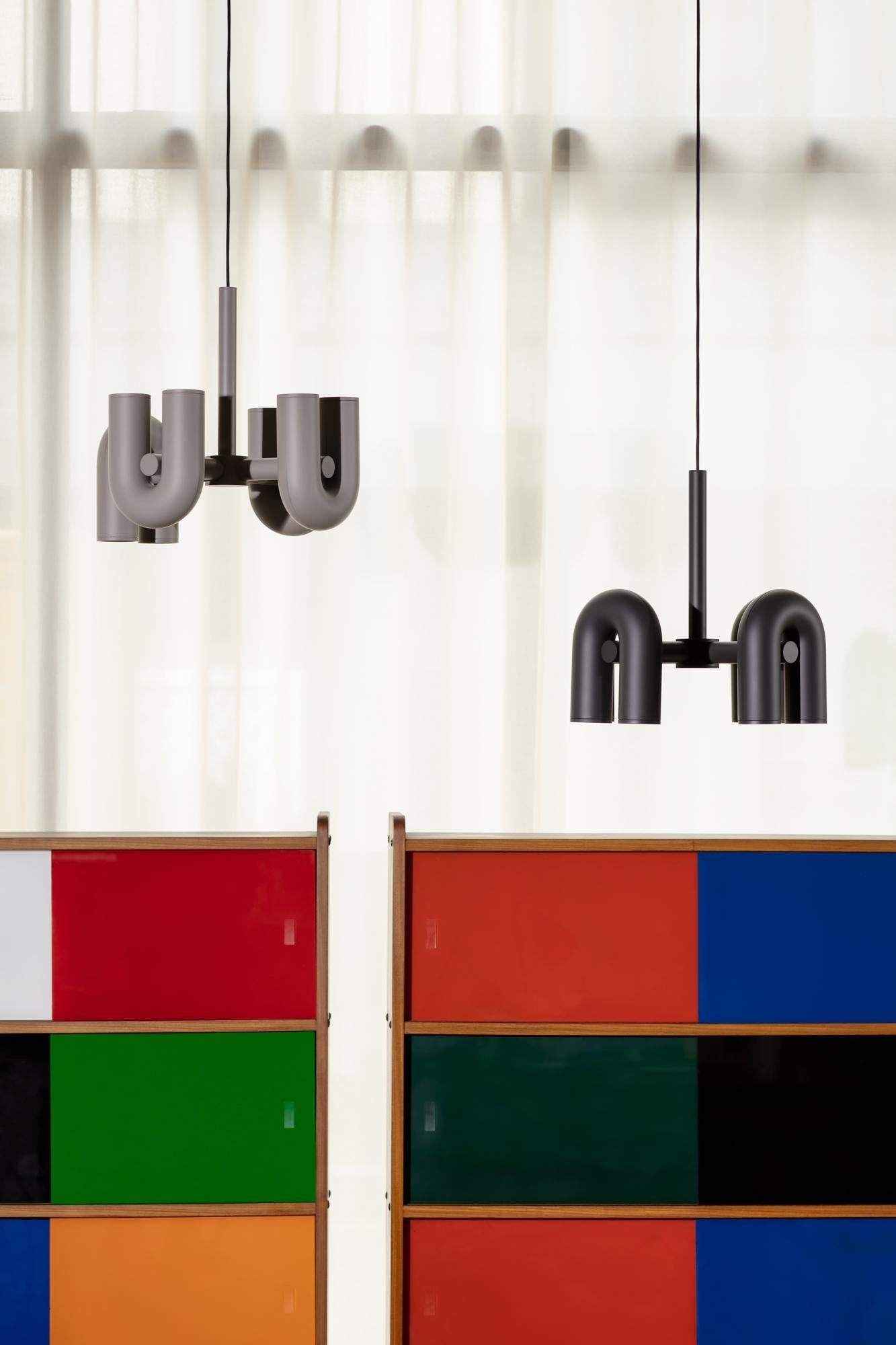 Cirkus Chandelier, integreret LED, bevægelige U-hoveder, lineær eller cirkulær