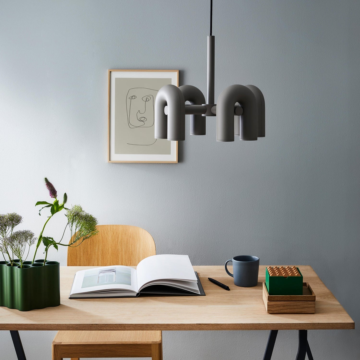 Cirkus Chandelier, integreret LED, bevægelige U-hoveder, lineær eller cirkulær