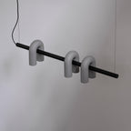 Cirkus Chandelier, integreret LED, bevægelige U-hoveder, lineær eller cirkulær