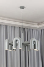 Cirkus Chandelier, integreret LED, bevægelige U-hoveder, lineær eller cirkulær
