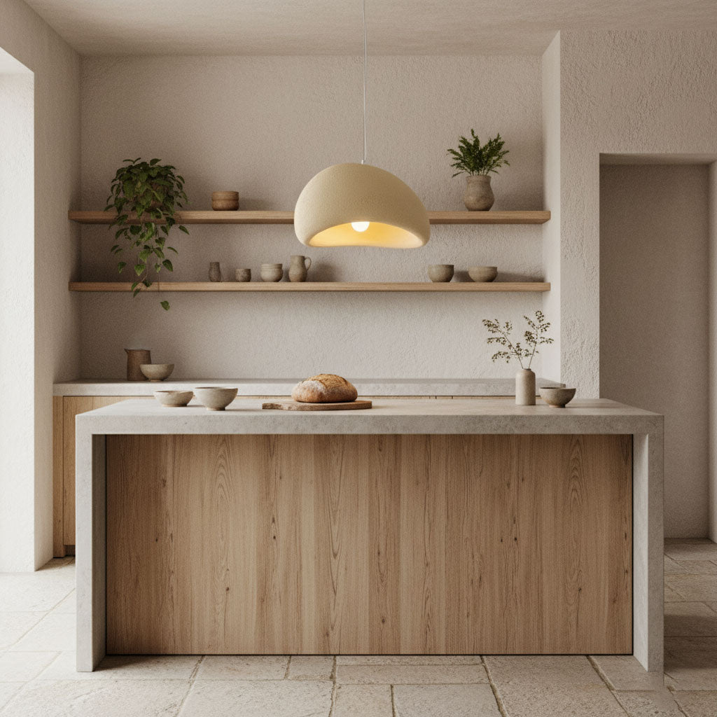 Pendant Light, Nubia Cloud Sphere, Polystyrene Shade, E26 LED