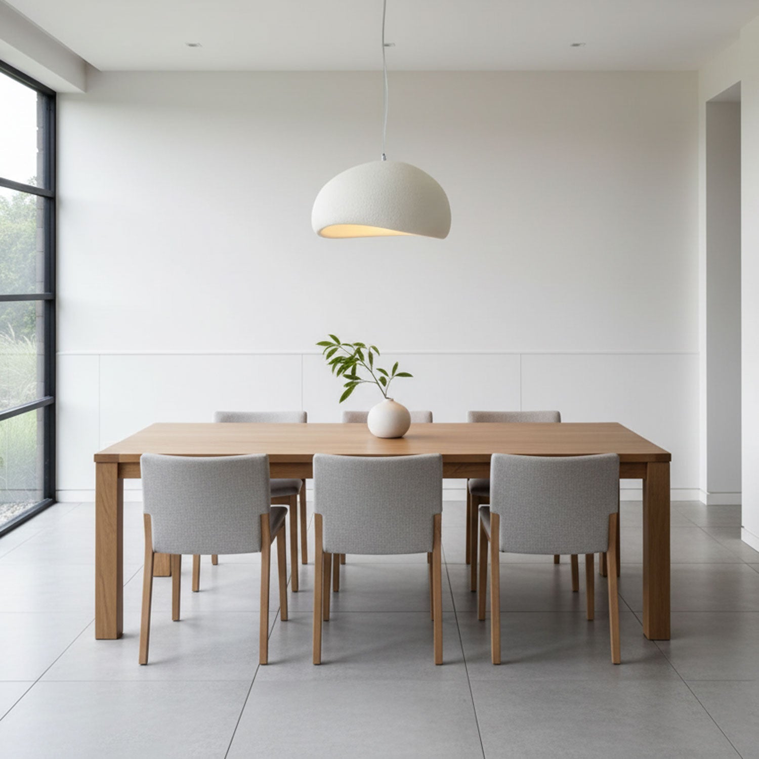 Pendant Light, Nubia Cloud Sphere, Polystyrene Shade, E26 LED