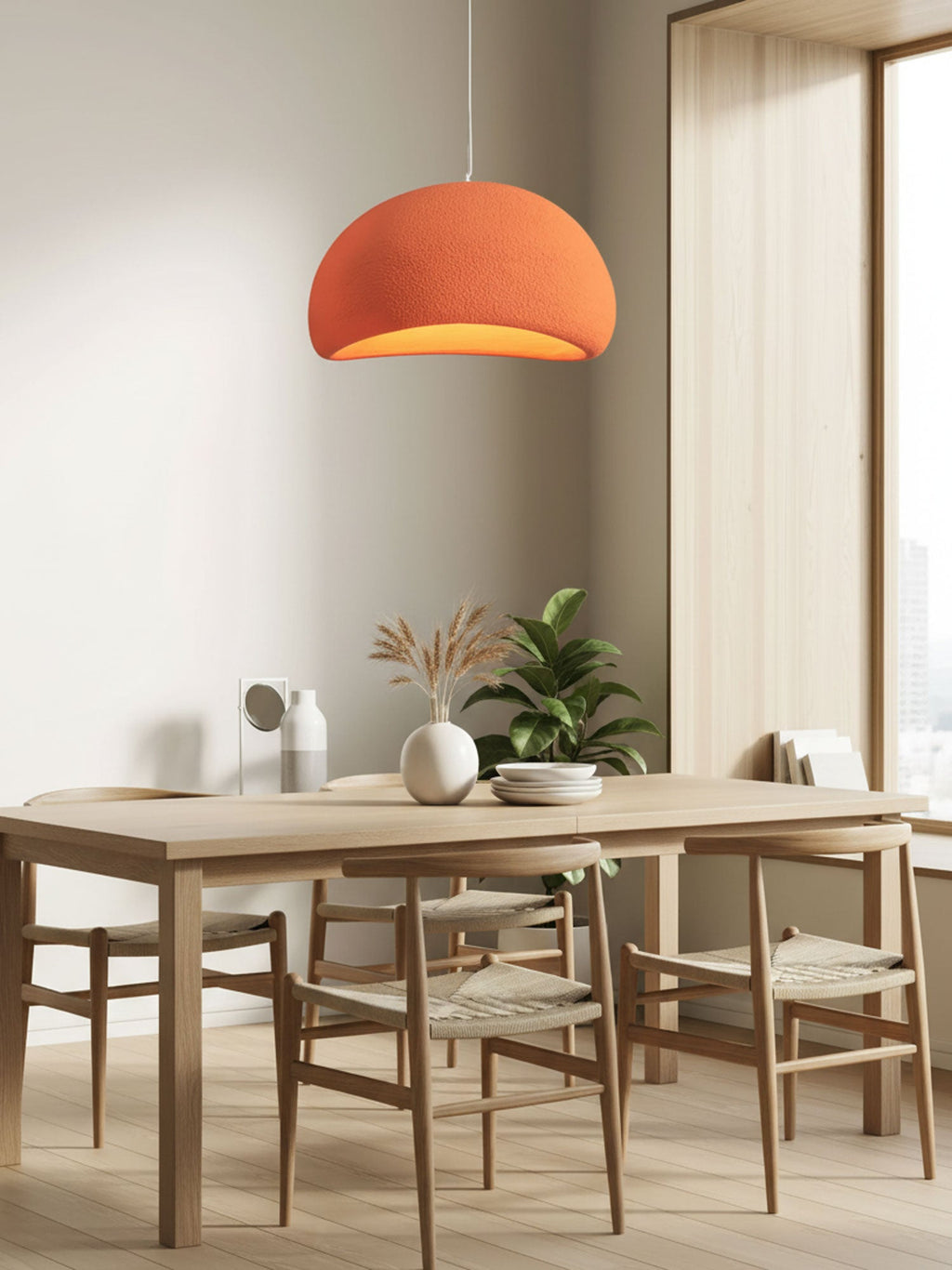 Pendant Light, Nubia Cloud Sphere, Polystyrene Shade, E26 LED
