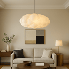 Cloud Shade Pendant Light, Warm White 3000K LED, Adjustable Ceiling Drop