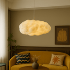 Cloud Shade Pendant Light, Warm White 3000K LED, Adjustable Ceiling Drop